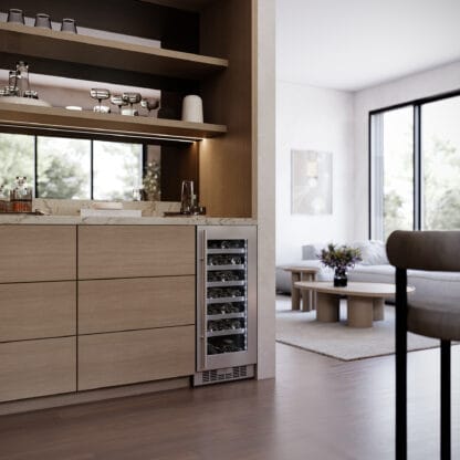 Silhouette Pro – 28 Bottle Built-In Wine Cellar in Stainless Steel SPRWC031D1SS