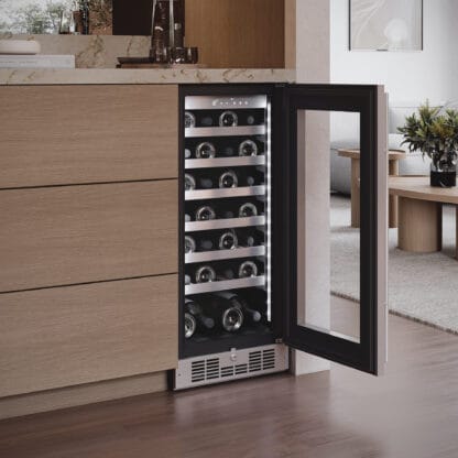 Silhouette Pro – 28 Bottle Built-In Wine Cellar in Stainless Steel SPRWC031D1SS