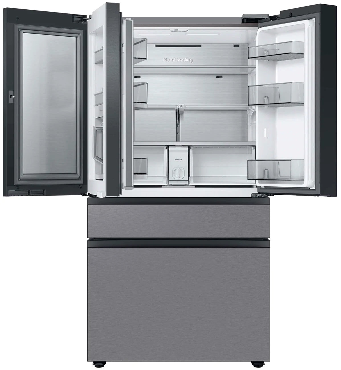 Samsung Bespoke AI 4-Door French Door Beverage Center™ | Dual Ice Maker & Flex Zone™ | 23 cu.ft. RF23BB8600QLAA