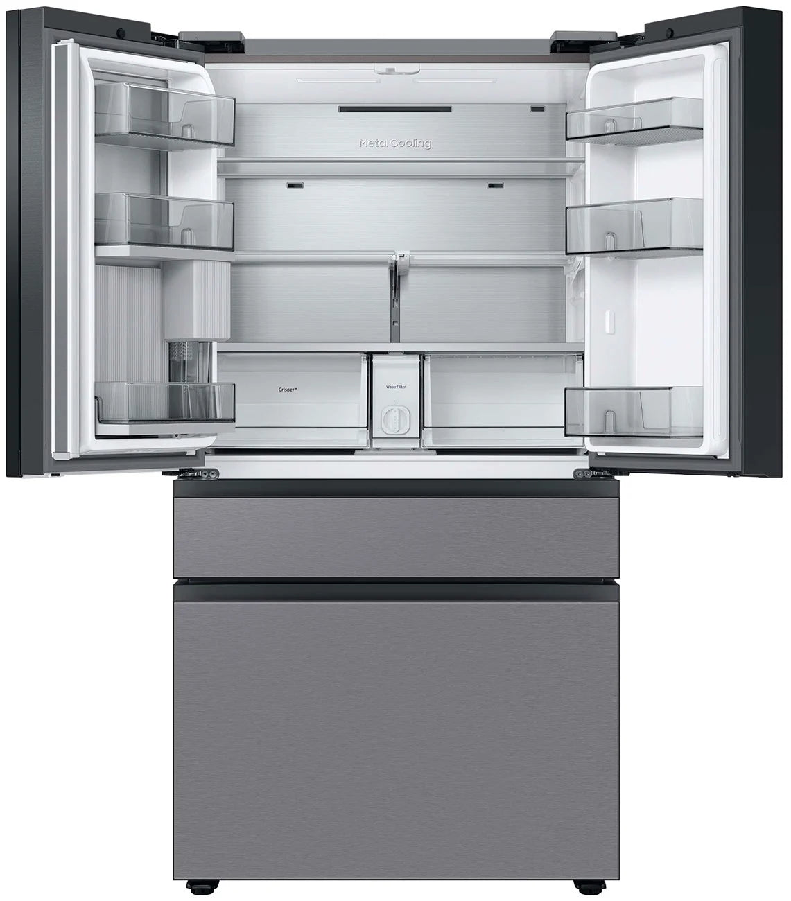Samsung Bespoke AI 4-Door French Door Beverage Center™ | Dual Ice Maker & Flex Zone™ | 23 cu.ft. RF23BB8600QLAA