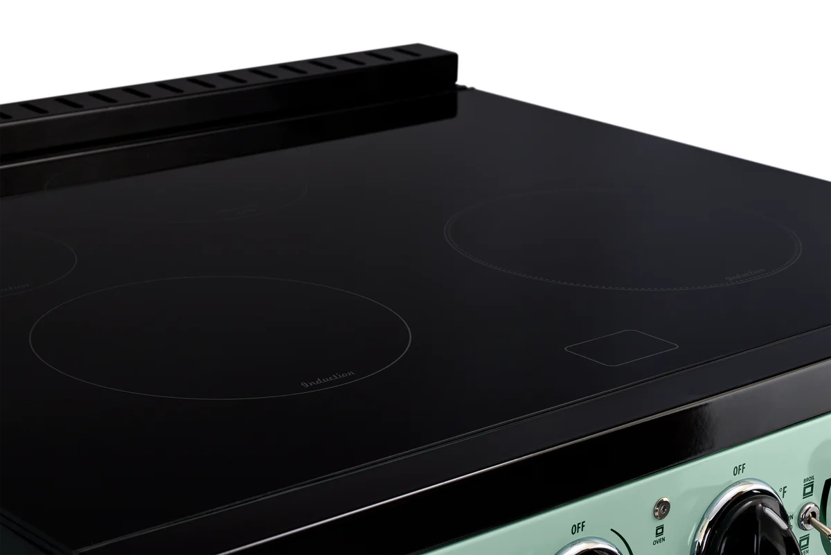 Unique 30' Classic Retro Induction Range Summer Mint Green UNQ-30CR IC LG