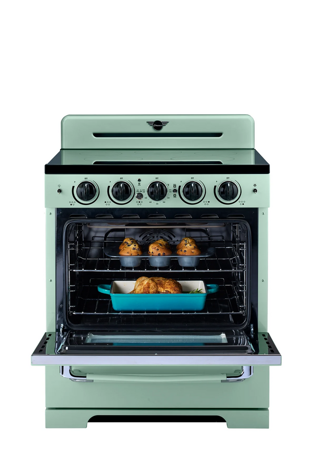 Unique 30' Classic Retro Induction Range Summer Mint Green UNQ-30CR IC LG
