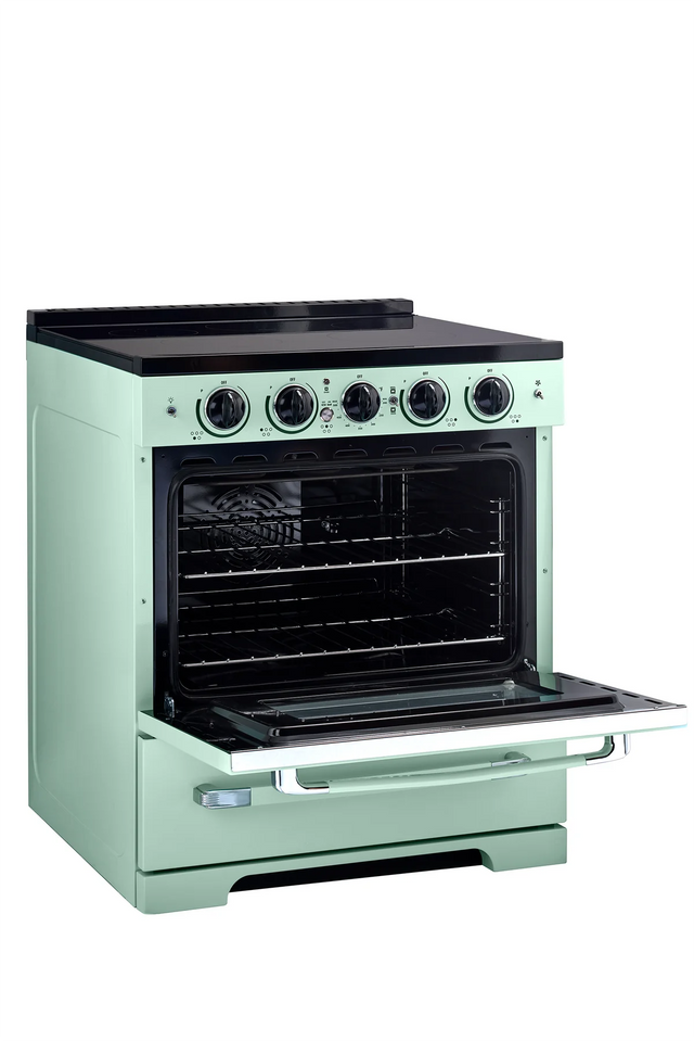 Unique 30' Classic Retro Induction Range Summer Mint Green UNQ-30CR IC LG