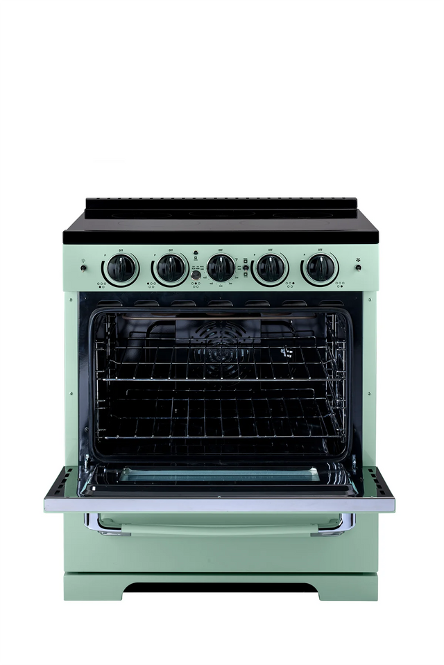 Unique 30' Classic Retro Induction Range Summer Mint Green UNQ-30CR IC LG