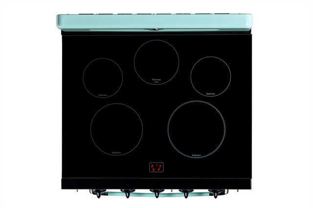 Unique 30' Classic Retro Induction Range Ocean Mist Turquoise UNQ-30CR IC T