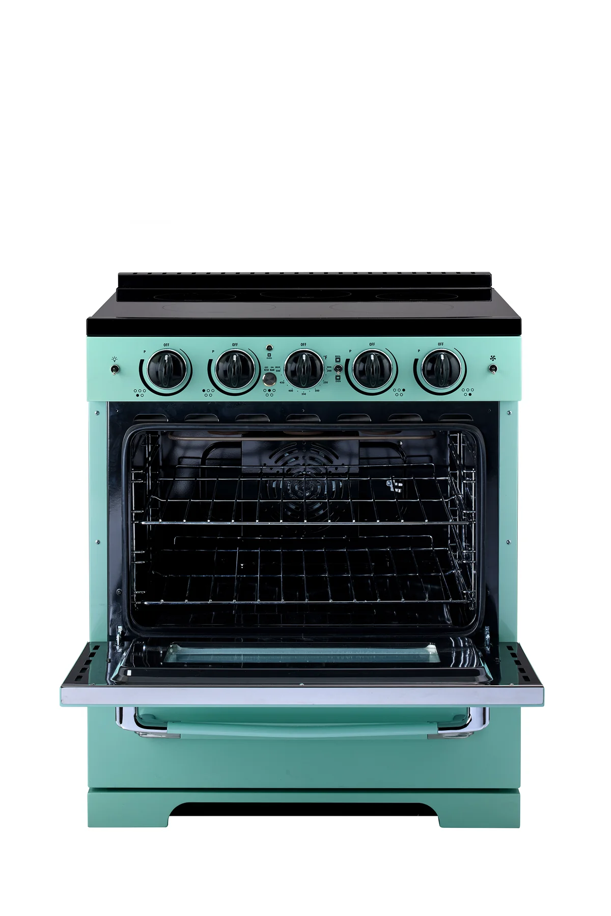 Unique 30' Classic Retro Induction Range Ocean Mist Turquoise UNQ-30CR IC T