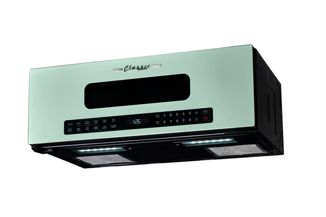 Unique 30' Classic Retro Over-the-Range Microwave, Mint Green UNQ-30CR OTR LG