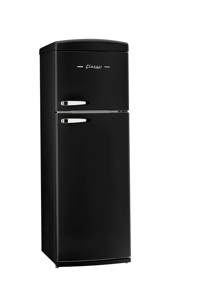 Unique 310L Midnight Black Top Mount Refrigerator UNQ-310L B TM