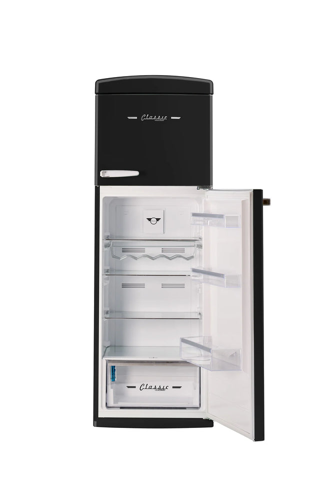 Unique 310L Midnight Black Top Mount Refrigerator UNQ-310L B TM