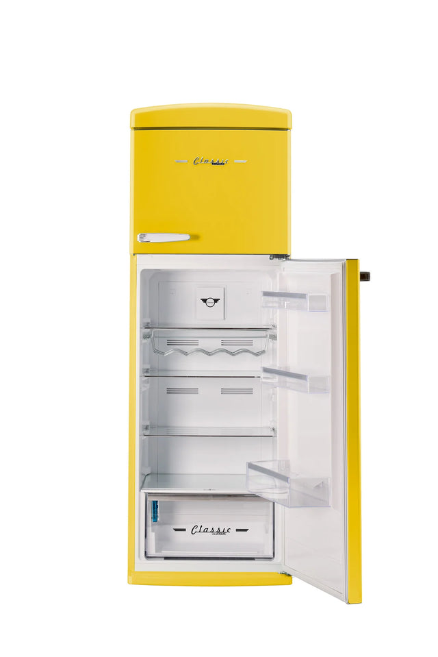 Unique 310L Canary Yellow Top Mount Refrigerator UNQ-310L TM