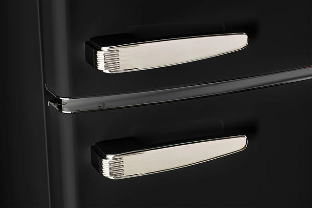 Unique 310L Midnight Black Top Mount Refrigerator UNQ-310L B TM