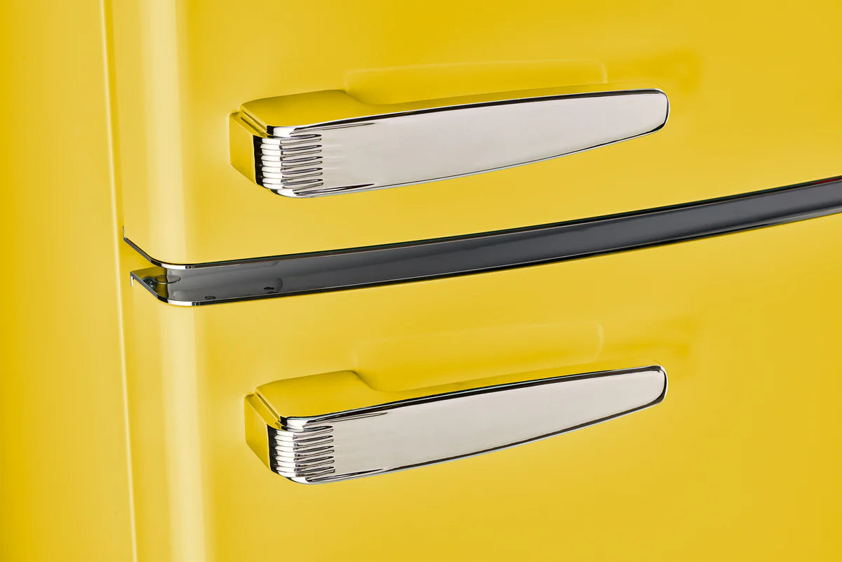 Unique 310L Canary Yellow Top Mount Refrigerator UNQ-310L TM