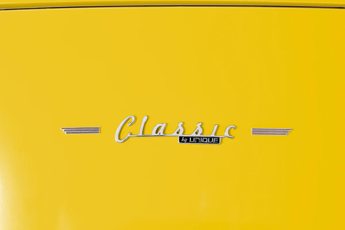 Unique 310L Canary Yellow Top Mount Refrigerator UNQ-310L TM