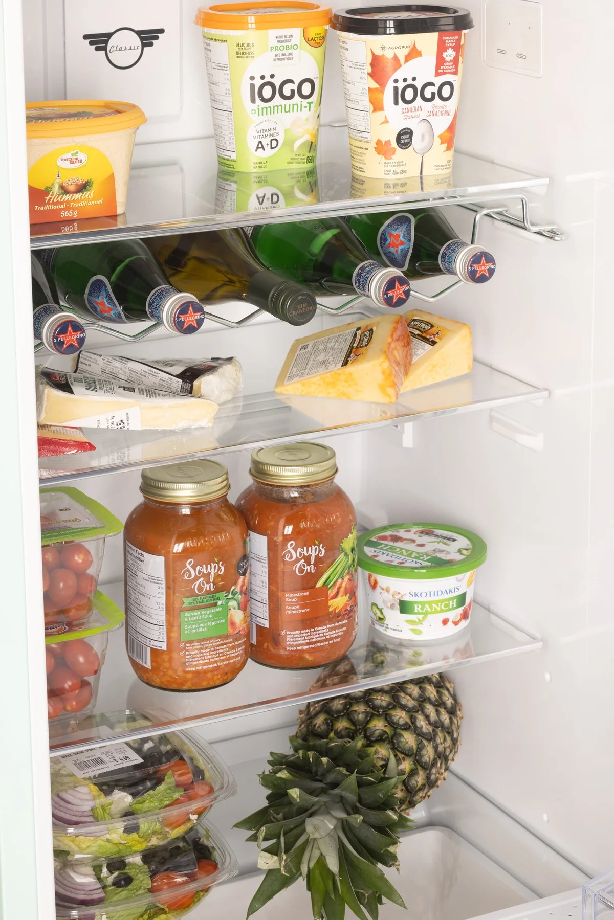 Unique 310L Canary Yellow Top Mount Refrigerator UNQ-310L TM