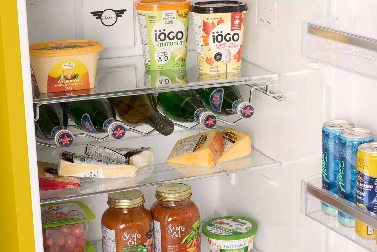 Unique 310L Canary Yellow Top Mount Refrigerator UNQ-310L TM