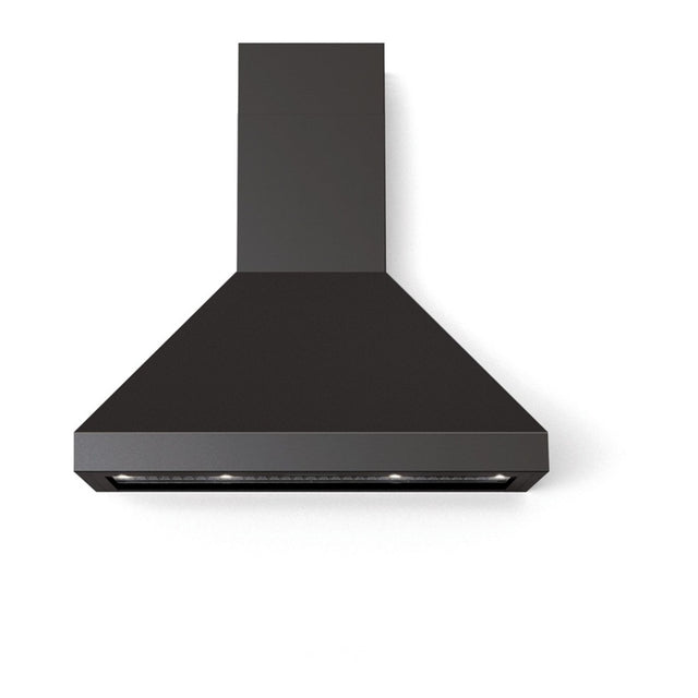 Verona VECHW36GE 36 inch Designer Chimney Wall Hood with 600 CFM, Stainless Steel Baffle Filters and LED Lighting (Matte Black)