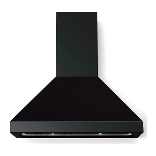 Verona VECHW36GE 36 inch Designer Chimney Wall Hood with 600 CFM, Stainless Steel Baffle Filters and LED Lighting (Matte Black)