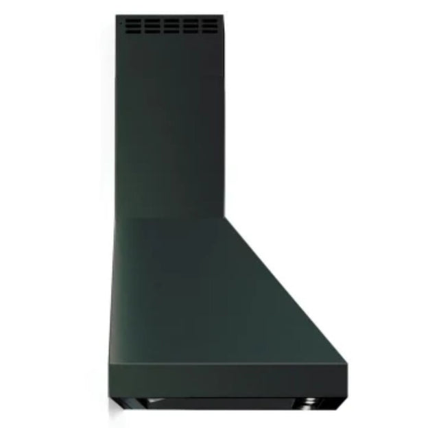 Verona VECHW36GE 36 inch Designer Chimney Wall Hood with 600 CFM, Stainless Steel Baffle Filters and LED Lighting (Matte Black)