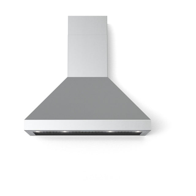 Verona VECHW48GSS 48 inch Designer Chimney Wall Hood with 1200 CFM, Stainless Steel Baffle Filters and LED Lighting in Stainless Steel