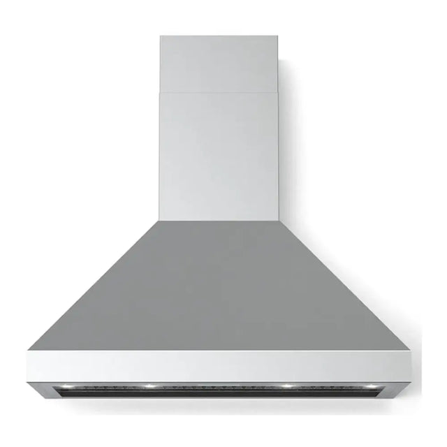 Verona VECHW48GSS 48 inch Designer Chimney Wall Hood with 1200 CFM, Stainless Steel Baffle Filters and LED Lighting in Stainless Steel