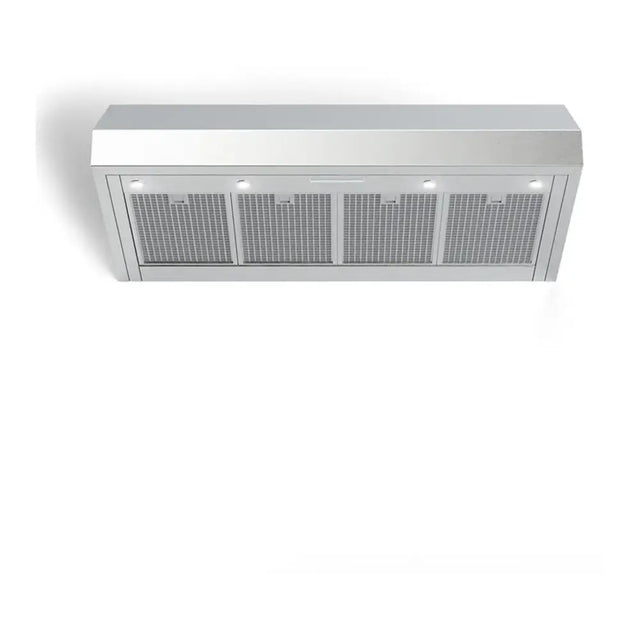 Verona VELP3610GSS 36 inch Designer Low Profile Under Cabinet Range Hood with 600 CFM, Stainless Steel Baffle Filters, LED Lighting in Stainless Steel