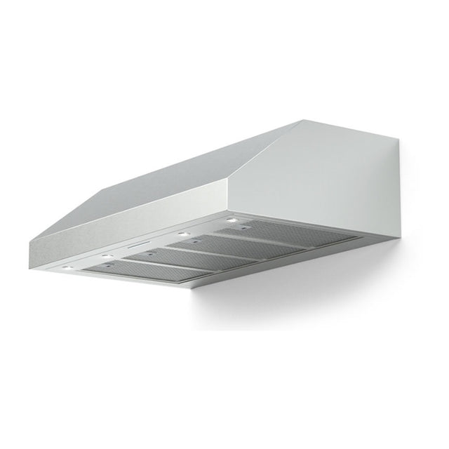 Verona VELP4810GSS 48 inch Designer Low Profile Under Cabinet Range Hood with 1200 CFM, Stainless Steel Baffle Filters, LED Lighting in Stainless Steel