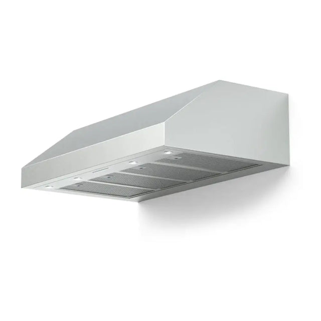 Verona VELP4810GSS 48 inch Designer Low Profile Under Cabinet Range Hood with 1200 CFM, Stainless Steel Baffle Filters, LED Lighting in Stainless Steel