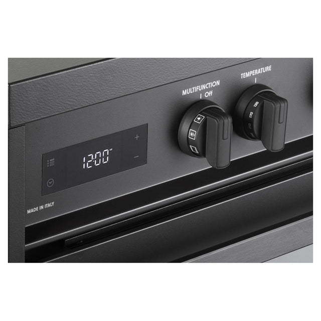 Verona VMFSIE365EE 36 inch Ultima Midnight Collection Freestanding Induction Range with 5 Elements, 5 cu. ft. Oven Capacity, Touch Control Clock in Matte Black