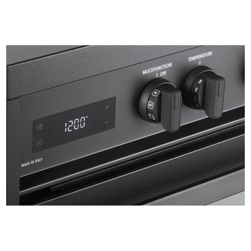 Verona VMFSIE365EE 36 inch Ultima Midnight Collection Freestanding Induction Range with 5 Elements, 5 cu. ft. Oven Capacity, Touch Control Clock in Matte Black