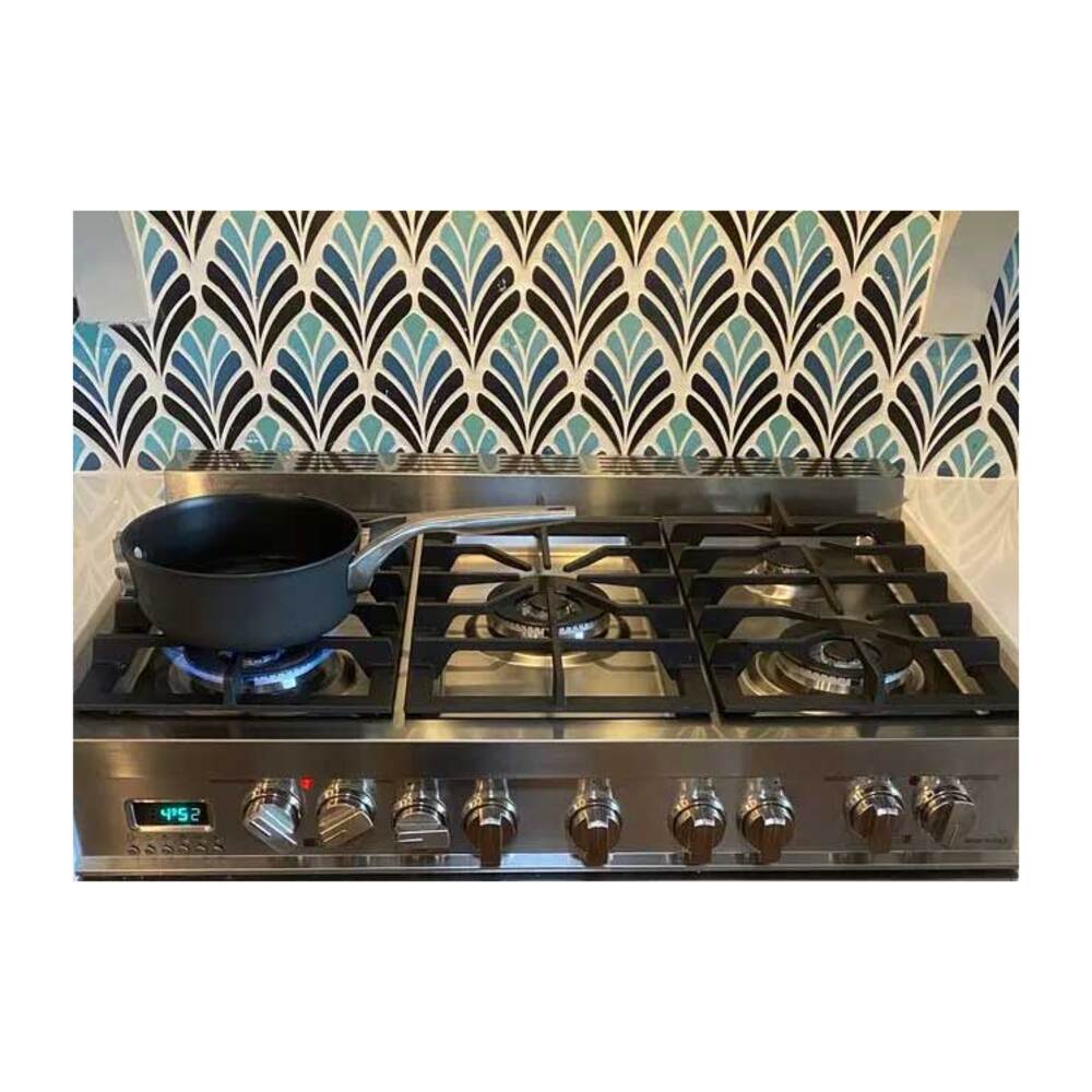Verona VPFSGE365DE 36 inch Prestige Series Freestanding Dual Fuel Double Oven Range with 5 Sealed Burners, 3.9 cu. ft. Oven Capacity, European Convection (Matte Black)