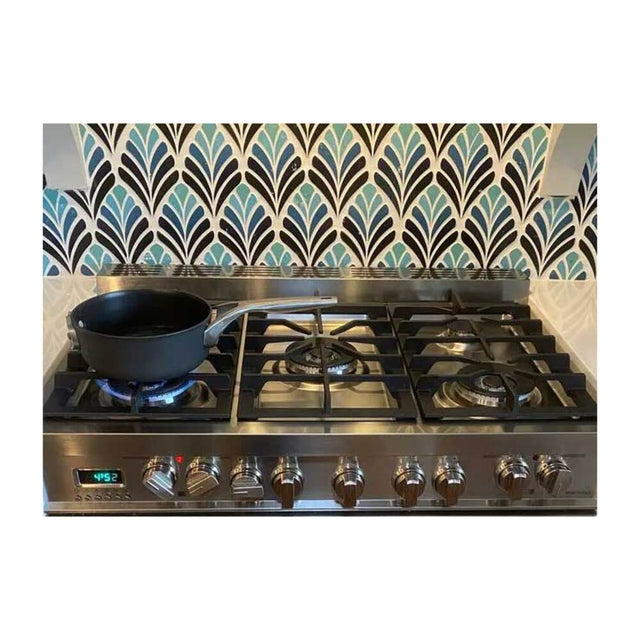 Verona VPFSGE365DE 36 inch Prestige Series Freestanding Dual Fuel Double Oven Range with 5 Sealed Burners, 3.9 cu. ft. Oven Capacity, European Convection (Matte Black)