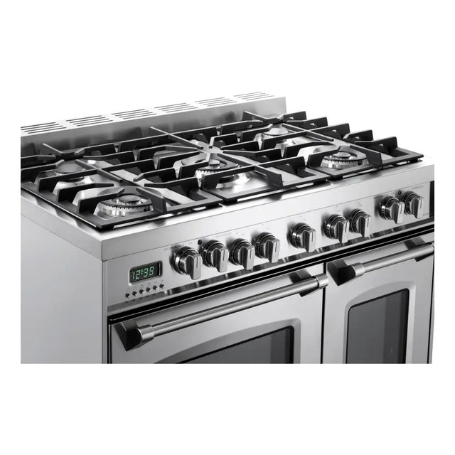 Verona VPFSGE365DSS 36 inch Prestige Series Freestanding Dual Fuel Double Oven Range with 5 Sealed Burners, 3.9 cu. ft. Oven Capacity, European Convection (Stainless Steel)