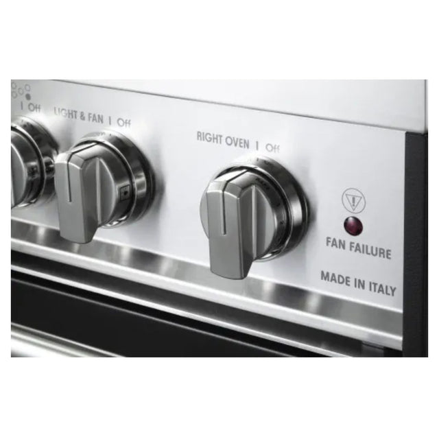 Verona VPFSGG365DE 36 inch Prestige Series Freestanding Gas Double Oven Range with 5 Sealed Burners, 3.9 cu. ft. Oven Capacity, Convection (Matte Black)