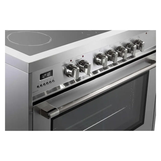 Verona VPRFSEE365SS 36 inch Prima Series Freestanding Electric Range with 5 Elements, 5 cu. ft. Oven Capacity, Digital Clock, Timer in Stainless Steel