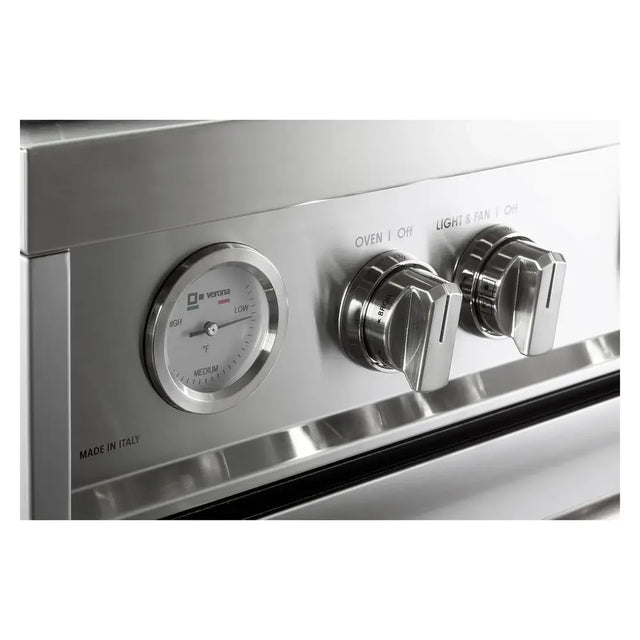 Verona VPRFSGG365SS 36 inch Prima Series Freestanding Gas Range with 5 Sealed Burners, 5 cu. ft. Oven Capacity, Temperature Gauge in Stainless Steel