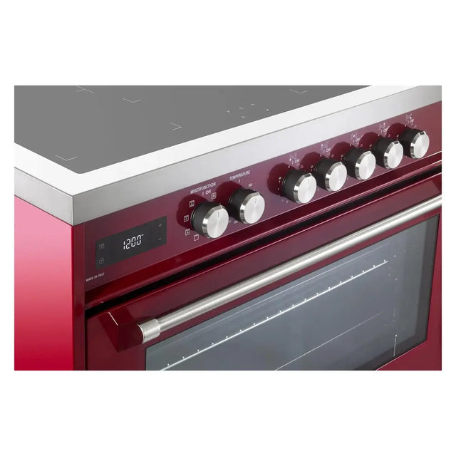Verona VUFSIE365BU 36 inch Ultima Collection Freestanding Induction Range with 5 Elements, 5 cu. ft. Oven Capacity (Burgundy)