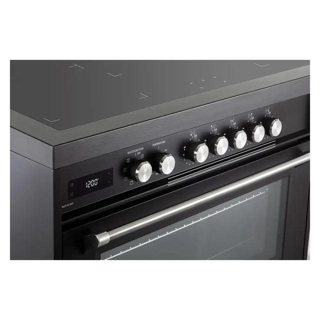 Verona VUFSIE365E 36 inch Ultima Collection Freestanding Induction Range with 5 Elements, 5 cu. ft. Oven Capacity (Matte Black)