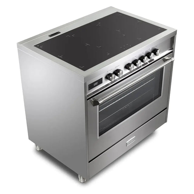 Verona VUFSIE365SS 36 inch Ultima Collection Freestanding Induction Range with 5 Elements, 5 cu. ft. Oven Capacity (Stainless Steel)