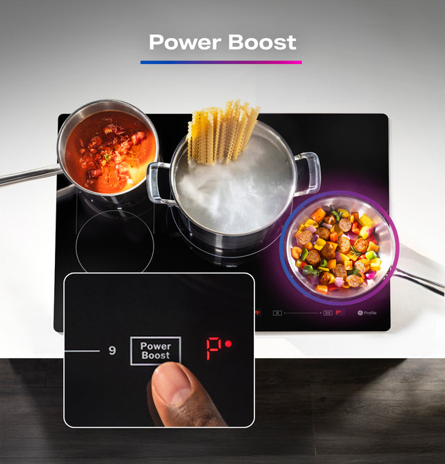 GE Profile™ ENERGY STAR® 30" Built-In Touch Control Induction Cooktop PHP6030DWBB