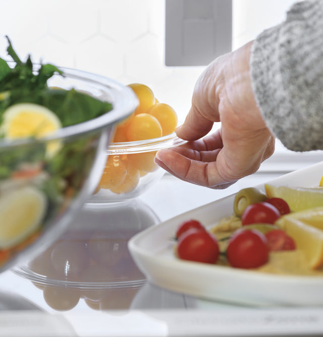 GE Profile™ 22.4 Cu. Ft. Smart Counter-Depth Fingerprint Resistant 4-Door French-Door Refrigerator with Door In Door PXD22BYPFS