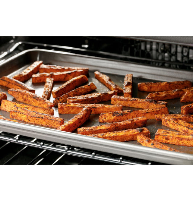 Café 30" Slide-In Front Control Induction and Convection Double Oven Range CHS950P3MD1