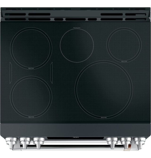 Café 30" Slide-In Front Control Induction and Convection Double Oven Range CHS950P3MD1