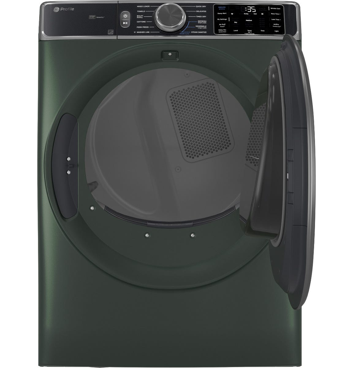 GE Profile™ ENERGY STAR® 7.8 cu. ft. Capacity Smart Front Load Electric Dryer with Steam and Sanitize Cycle PFD95ESPWGN