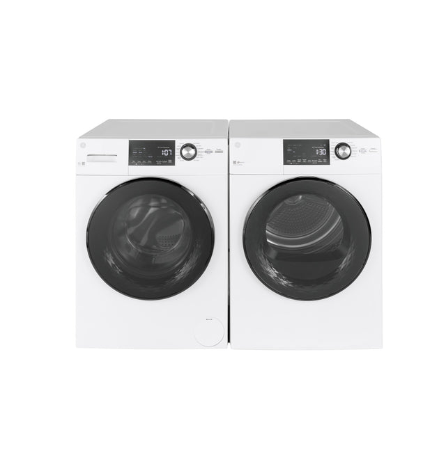 GE 24" 4.3 Cu.Ft. Front Load Vented Electric Dryer with Stainless Steel Basket GFD14ESSNWW
