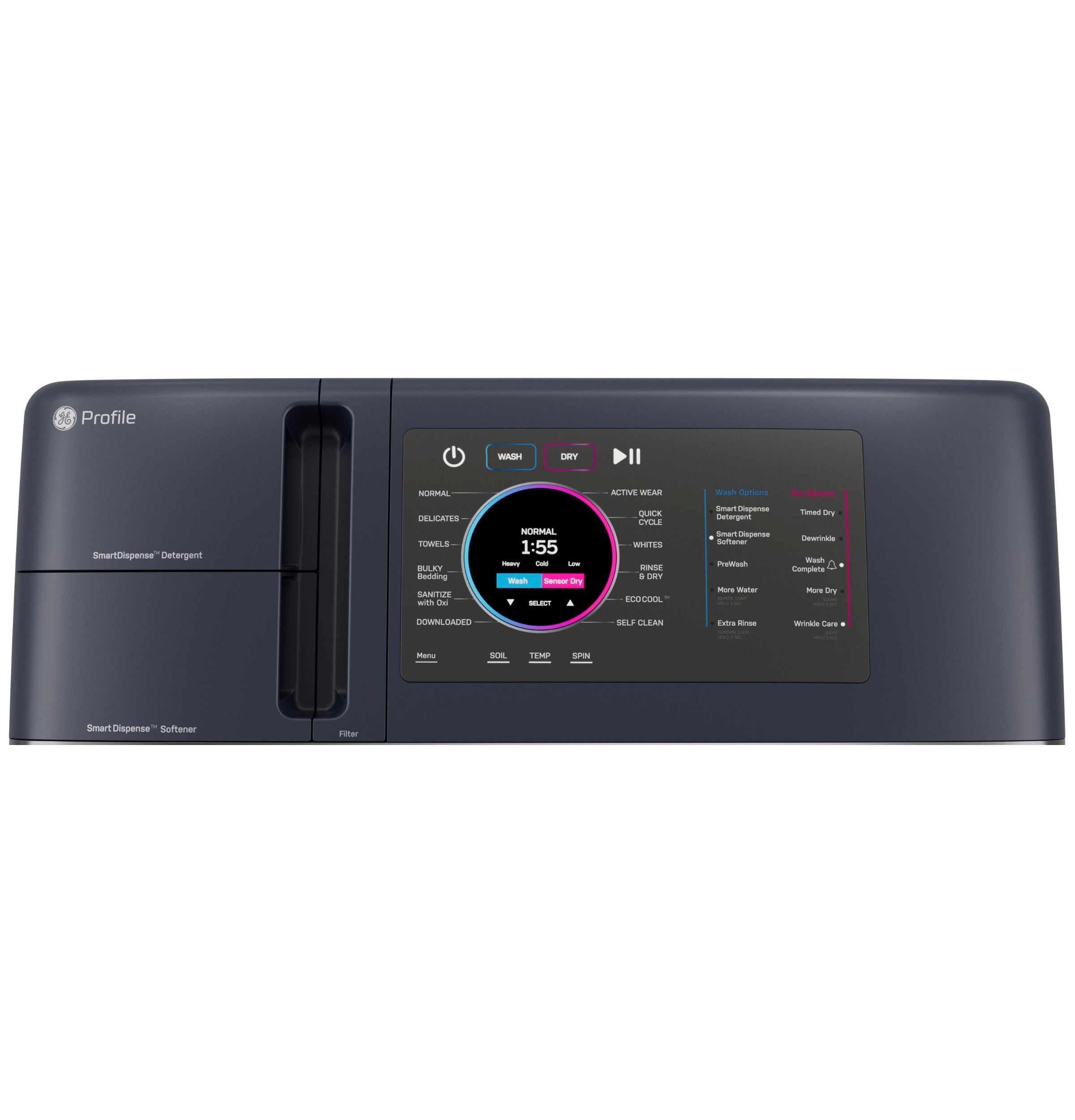 GE Profile™ ENERGY STAR® 4.8 cu. ft. Capacity UltraFast Combo with Ventless Inverter Heat Pump Technology Washer/Dryer PFQ97HSPVRS