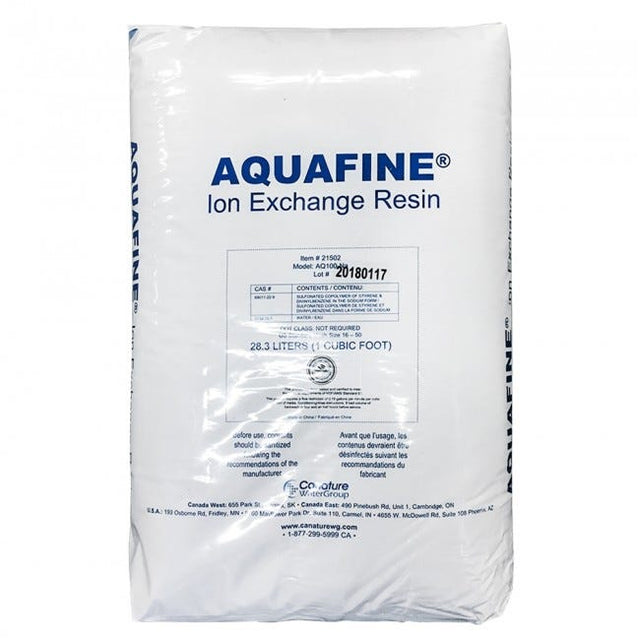 Aquafine Resin AQ 100- NA, 1 Cuft Bag 21502