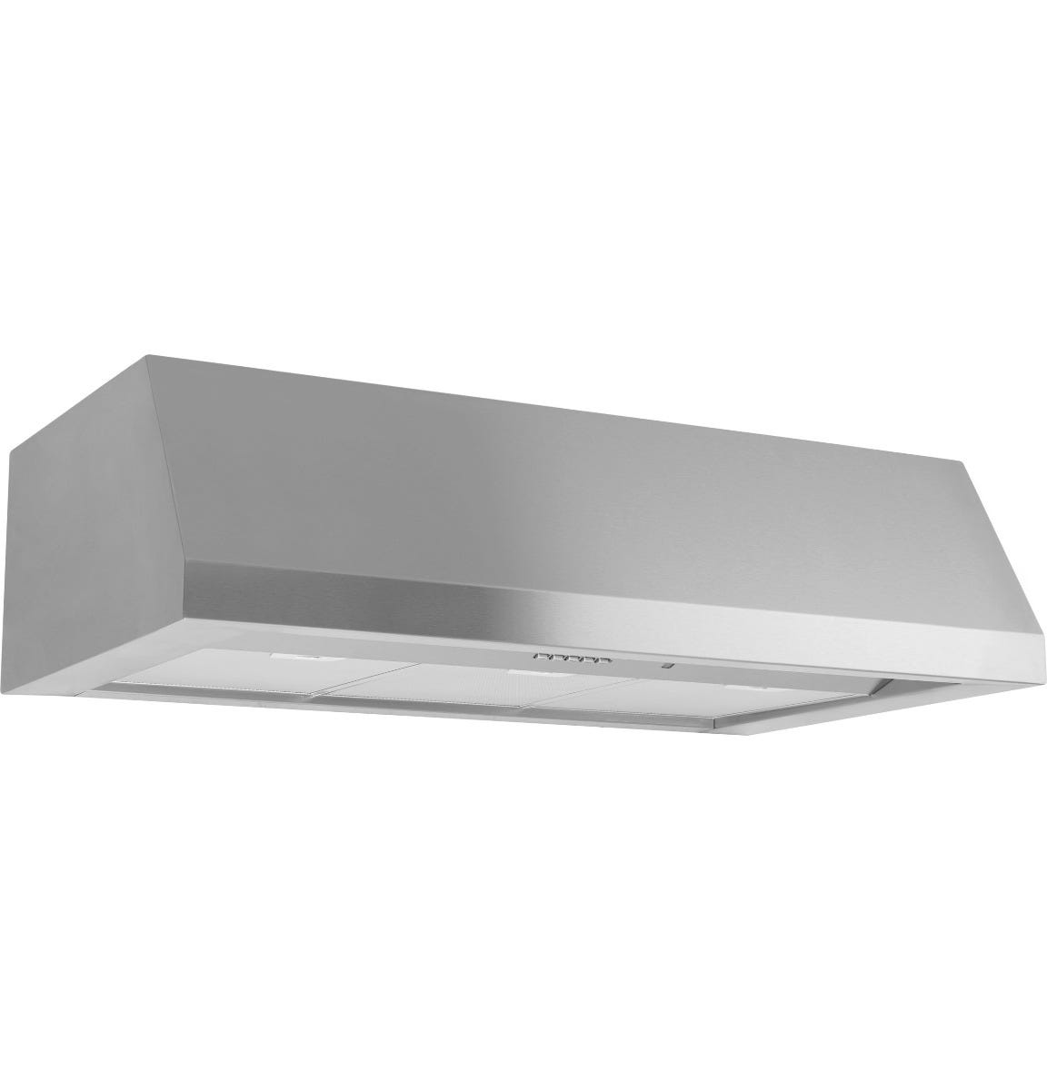 GE Profile 36” Designer Wall Mount Hood w/ Dimmable LED Lighting UVW8364SPSS