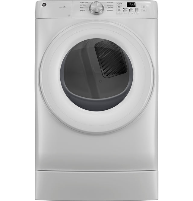 GE® ENERGY STAR® 7.8 cu. ft. Capacity Smart Front Load Electric Dryer GFD35ESSYWW