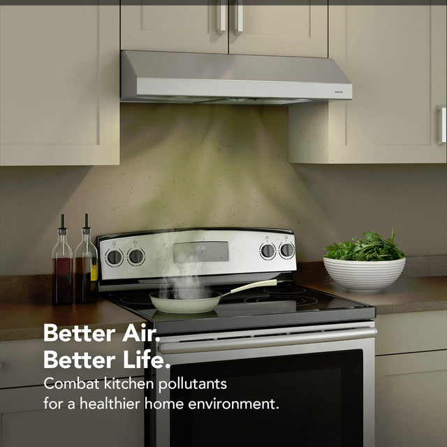 Glacier 30-Inch 300 Max Blower CFM 5 Sones Stainless Steel Range Hood BCSD130SS