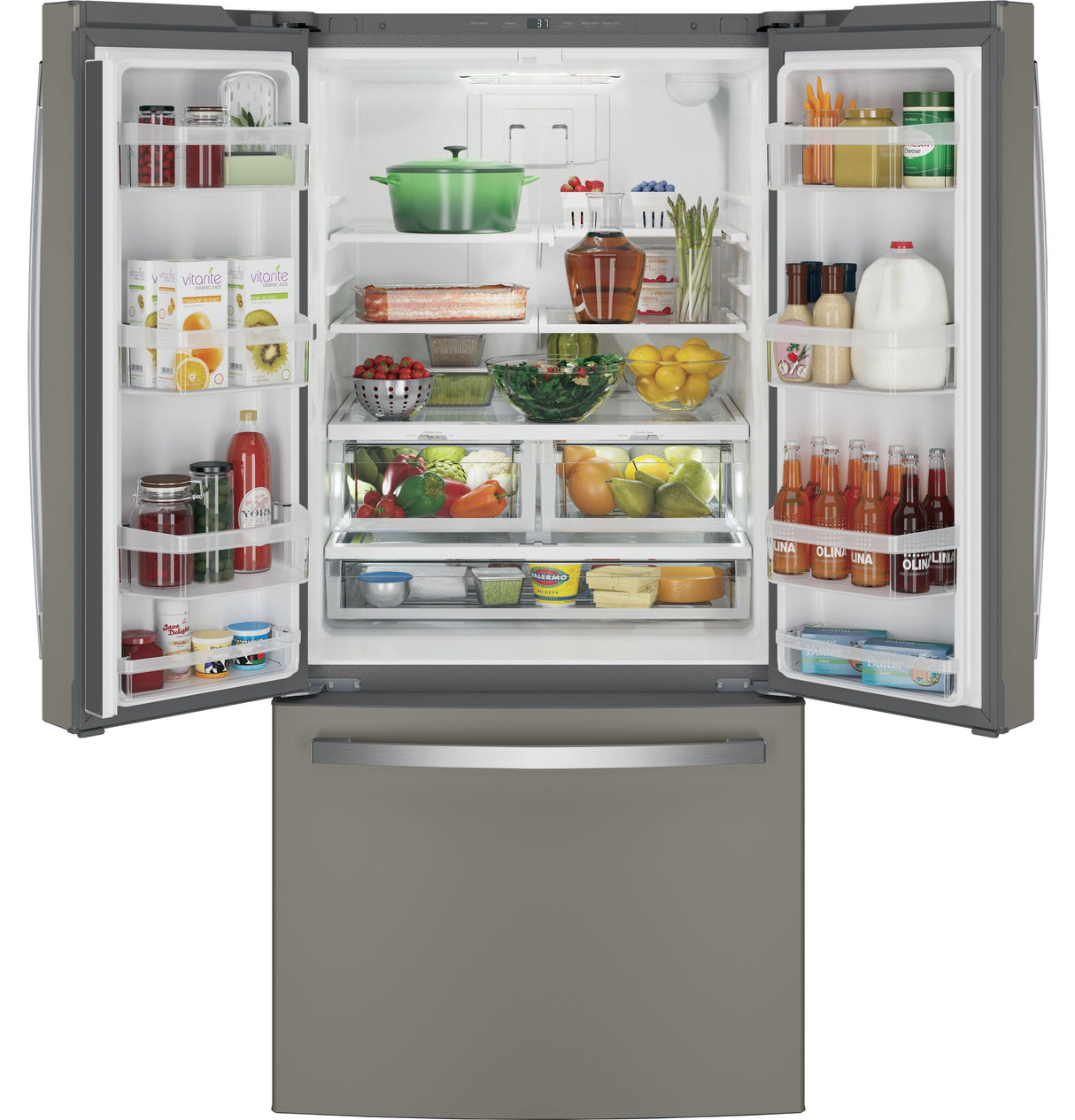 GE® ENERGY STAR® 24.7 Cu. Ft. French-Door Refrigerator GNE25JMKES